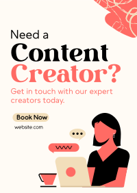 Need Content Creator Flyer Design