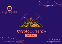 Crypto Mining Postcard Design