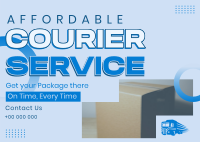 Affordable Courier Service Postcard