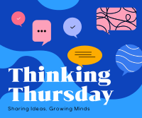 Thinking Thursday Blobs Facebook Post