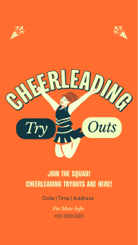 Cheerleading Tryouts Announcement TikTok Video