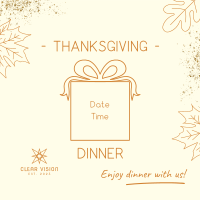 Thanksgiving Dinner Party Instagram Post Image Preview