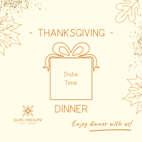 Thanksgiving Dinner Party Instagram Post Image Preview