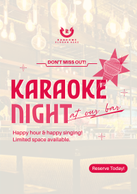 Reserve Karaoke Bar Flyer