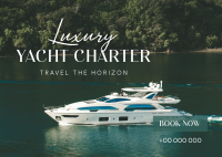 Luxury Yacht Charter Postcard