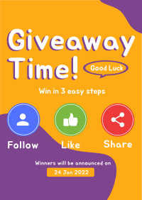 Giveaway Time Flyer