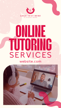 Online Tutor Services Facebook Story Design