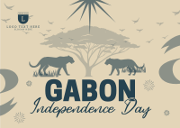 Gabon Independence Day Postcard