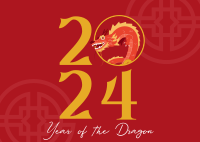 Dragon New Year Postcard