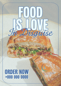 Food Love Quote Poster