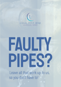 Faulty Pipes Flyer Design