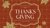 Elegant Thanksgiving Greeting Video Design