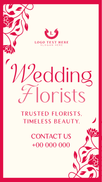 Elegant Wedding Florist Instagram Reel Image Preview