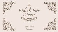 Fancy Eid Dinner  Facebook Event Cover