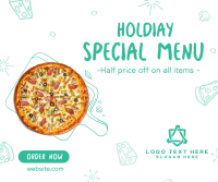 Holiday Pizza Special Facebook Post