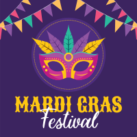 Mardi Gras Festival Instagram Post