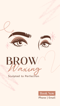 Eyebrow Waxing Service TikTok Video