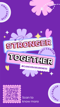 We're Stronger than Cancer Instagram Story