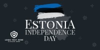 Simple Estonia Independence Day Twitter Post