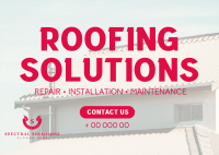 Professional Roofing Solutions Postcard Image Preview