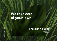 Lawn Care Service Postcard