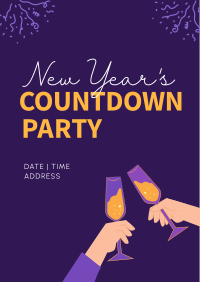 New Year's Toast to Countdown Poster