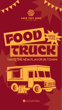 Playful Food Truck Festival YouTube Short Design