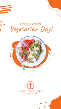 Happy Vegetarian Day! Facebook Story