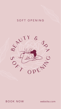 Spa Soft Opening  Facebook Story