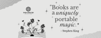 Book Magic Quote Facebook Cover Image Preview