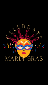 Masquerade Mardi Gras Facebook Story