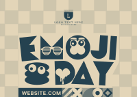 Emoji Day Greeting Postcard