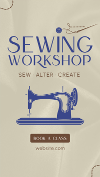 Sewing Workshop Instagram Story Design