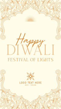 Elegant Diwali Frame Instagram Story Image Preview