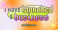 Fun Y2K Business Launch Facebook Ad