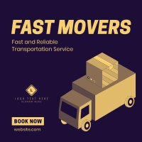 Fast Movers Service Instagram Post Design