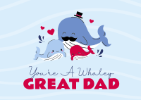 Whaley Great Dad Postcard