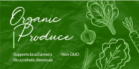 Organic Produce Twitter Post