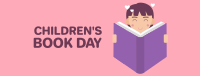 Kid Reading Book Facebook Cover