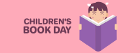 Kid Reading Book Facebook Cover Image Preview