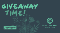 Doodle Flowers Facebook Event Cover