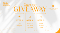 Elegant Giveaway Steps Facebook Event Cover