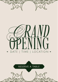 Elegant Ornament Grand Opening Flyer