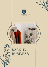 Boutique Back in Business Poster