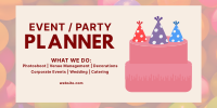 Party Hats Twitter Post Design