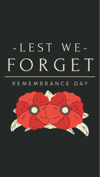 Remembrance Facebook Story example 3