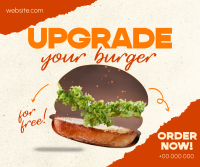 Upgrade your Burger! Facebook Post