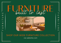 Furniture Shop Postcard example 1