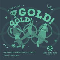 Olympics Watch Party Linkedin Post