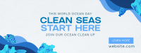 Ocean Day Clean Up Drive Facebook Cover